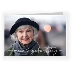 Einladungskarte 70. Geburtstag: Herzliche Einladung mit Fotos