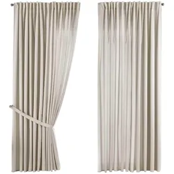 SCHLAUFENGARDINE 2ER SET »Jena« HxB 250x300 cm Sand