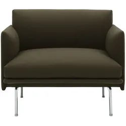 Muuto Outline Chair, divina 984 / polished aluminium