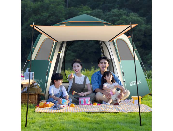 Tente de camping extérieure, équipement de camping pliable portable, pique-nique, épaississement automatique, imperméable