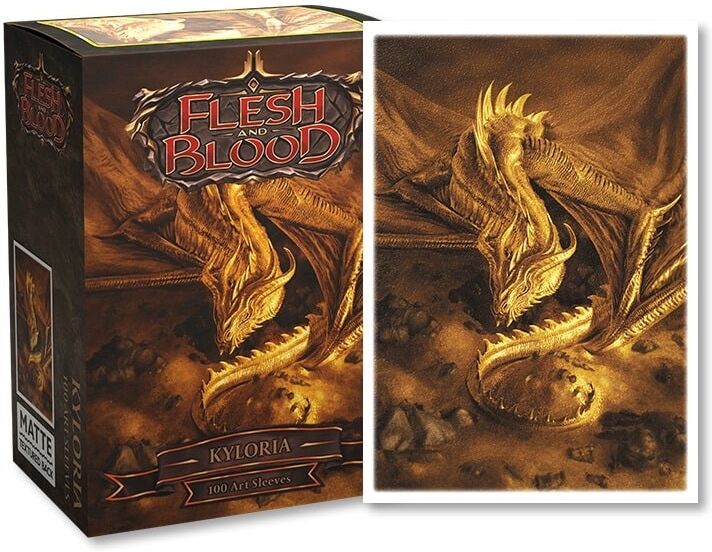 100 Flesh & Blood Matte Art Sleeves Kyloria Dragon Shield