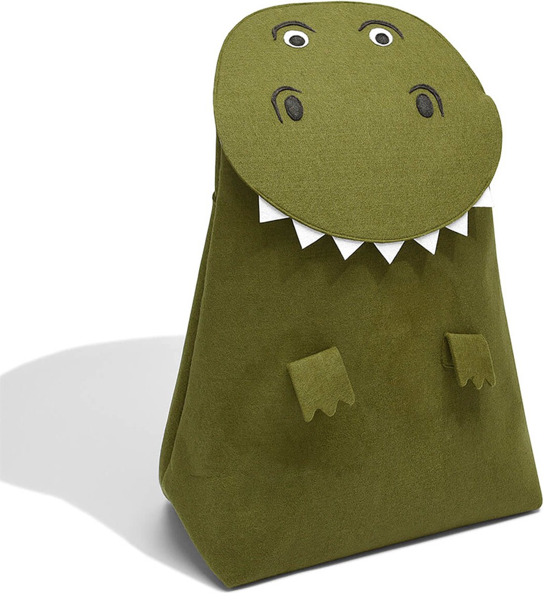 Stackers opbergmand en wasmand voor kinderen met T-rex print, solid textiel