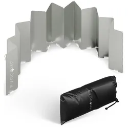 EVOCAMP Windschutz für Gaskocher & Grill – 16 Lamellen, faltbar, kompakt, mit Tasche