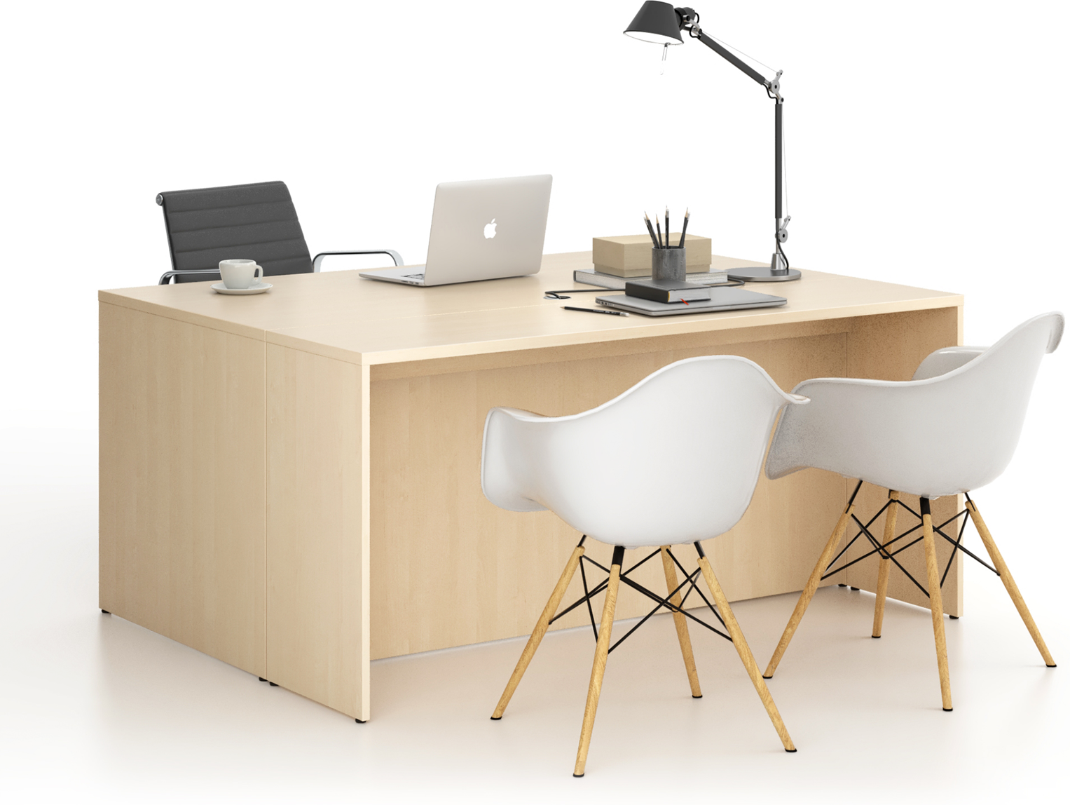 B2B Partner Tischverlängerung FRAME, 1600 x 400 mm, Birke