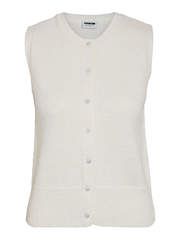 Noisy may Strickweste "Carmen" in Creme - L