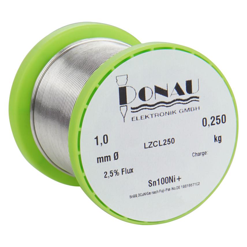 Donau LÖTZINN "CLEAR" 250g - O1 mm Sn100Ni+ (LZCL250)