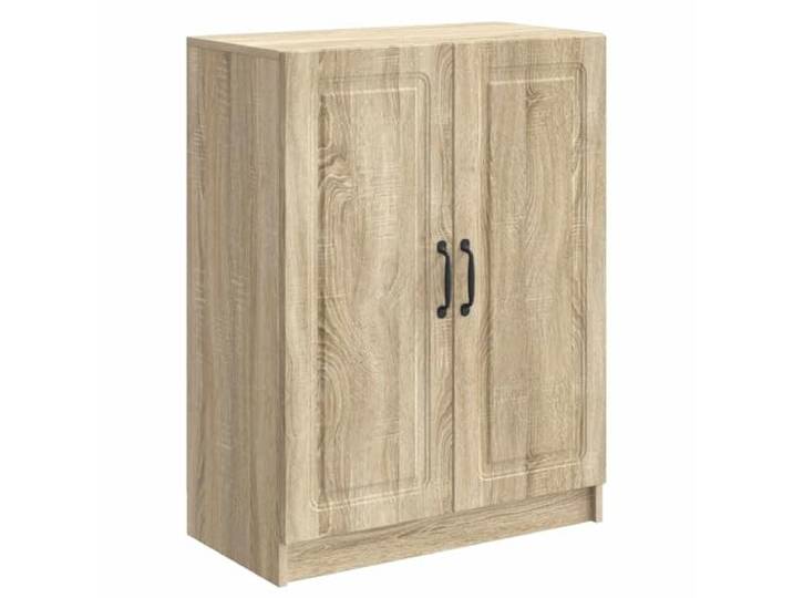 LASWWQMRF Sideboard Sonoma-Eiche 66x34,5x87 cm Kommode Holzwerkstoff Kompakter Mehrzweckschrank mit Schwenktüren für Wohnzimmer Essbereich und Flur Schafft strukturierten Platz