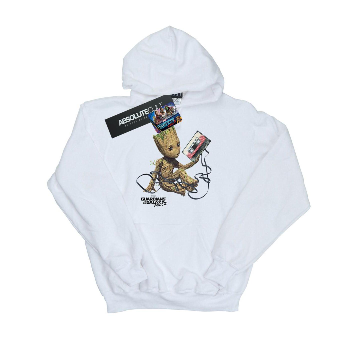 Marvel Jongens Guardians Of The Galaxy Groot Tape Hoodie (Wit)