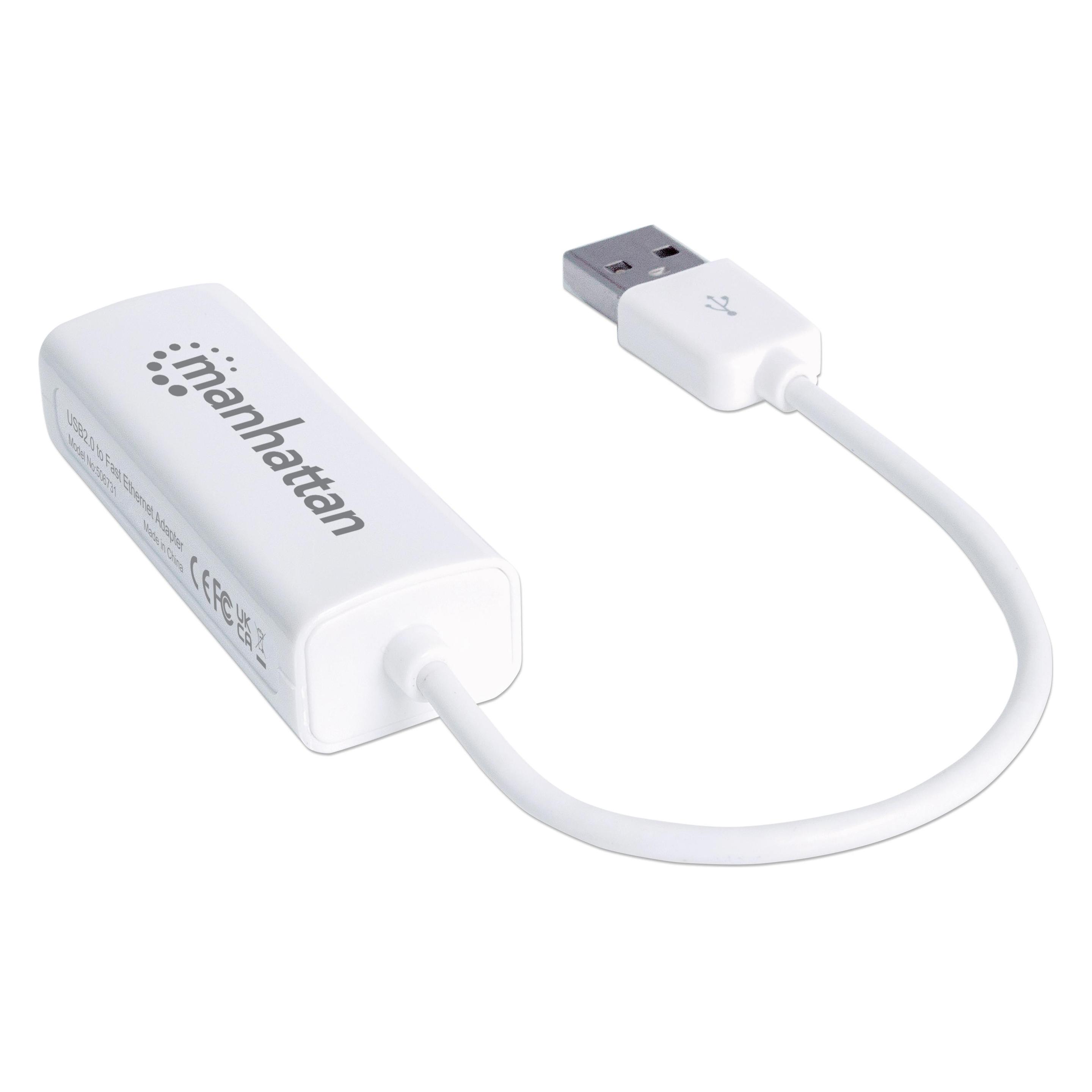 Manhattan USB auf Fast Ethernet Adapter (USB, USB 2.0, RJ45 (1x)) (506731)