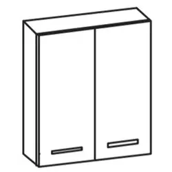 Artiqua 400 Wandschrank, Sangallo Grau quer, 400-OST-1-60-16-7154-432 400-OST-1-60-16-7154-432