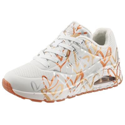 Skechers "UNO - METALLIC LOVE" Freizeitschuh, Halbschuh, Schnürschuh mit trendigen Metallic-Print