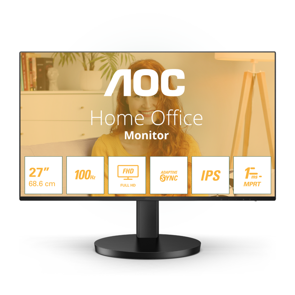 AOC 27B3HA2 27 Zoll Full HD IPS LED 16:9 100 Hz Office Monitor
