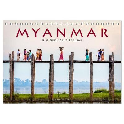 Myanmar - Reise durch das alte Burma (Tischkalender 2026 DIN A5 quer), CALVENDO Monatskalender