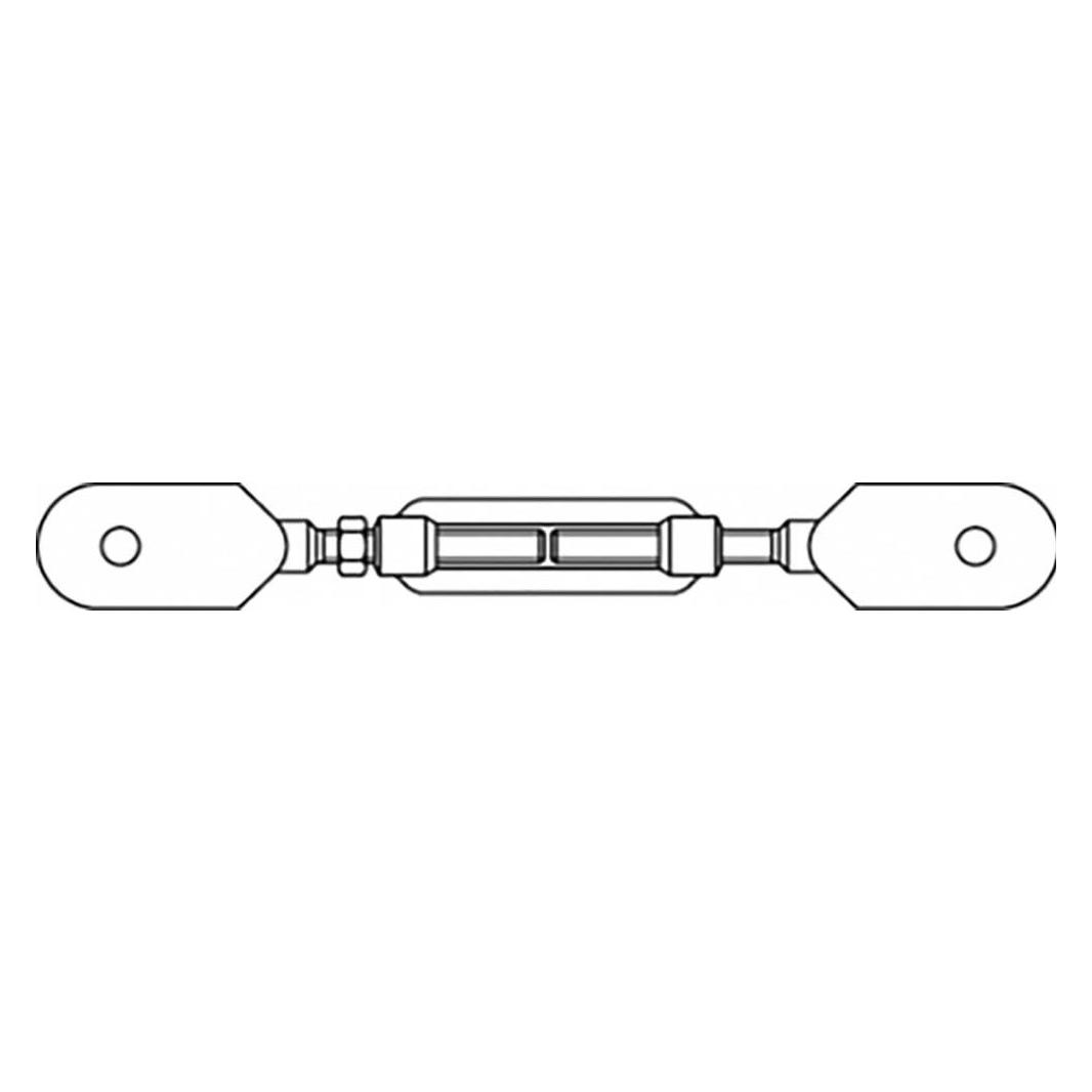Toolcraft TO-6866094 Spannschloss M30 Stahl feuerverzinkt DIN 1480 1 St. (TO-6866094)