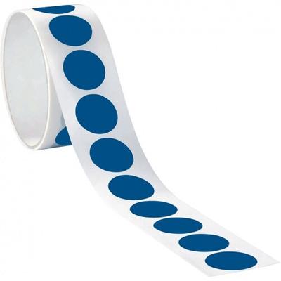 Aufkleber I Markierungspunkt, blanko, blau, Folie, selbstklebend, Ø 50mm, 100/Rolle