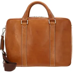Leonhard Heyden Bergamo Aktentasche Leder 41 cm Laptopfach (15"), Notebooktasche, Braun