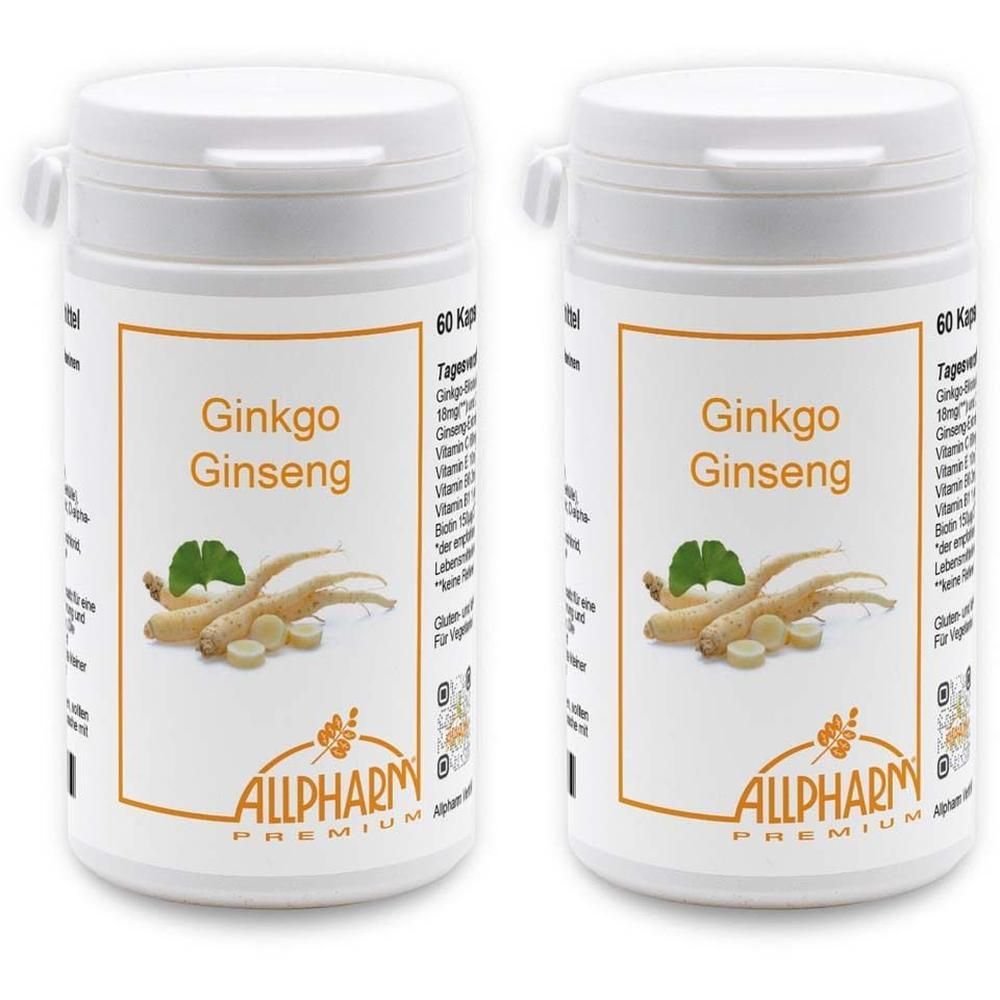 Ginkgo+Ginseng Premium Kapseln 2x 2x60 St
