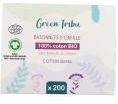 Green Tribu Bâtonnets d'Oreille 200 Cotons-Tiges - Boîte 200 bâtonnets