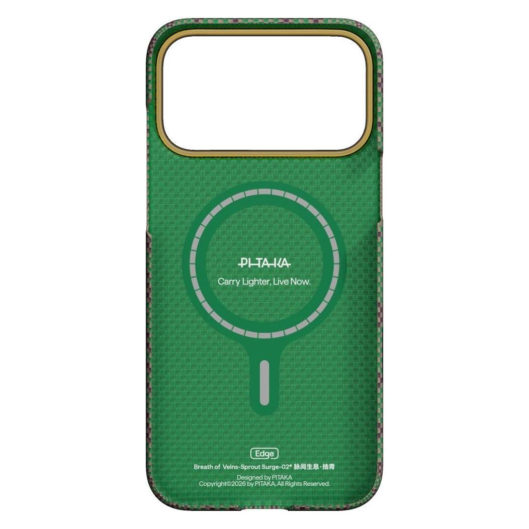 Pitaka Etui Edge Case Breath of Veins do iPhone 17 Pro sprout surge (Apple iPhone 17 Pro) (PIT000157)