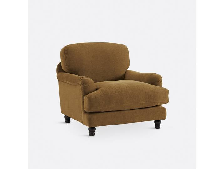 LA REDOUTE Fauteuil polyester chiné, NOON Marron Bronze, Made in France