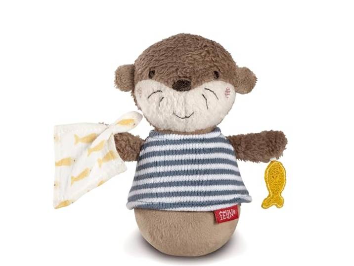 Fehn Mini-Stehauf Otter Theo – Lustiges Motorikspielzeug für Babys