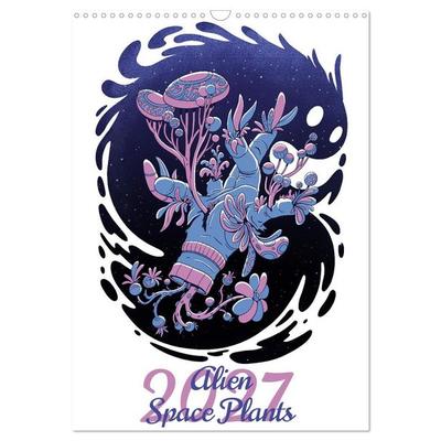 Alien Space Plants (Wall Calendar 2027 DIN A3 portrait), CALVENDO 12 Month Wall Calendar