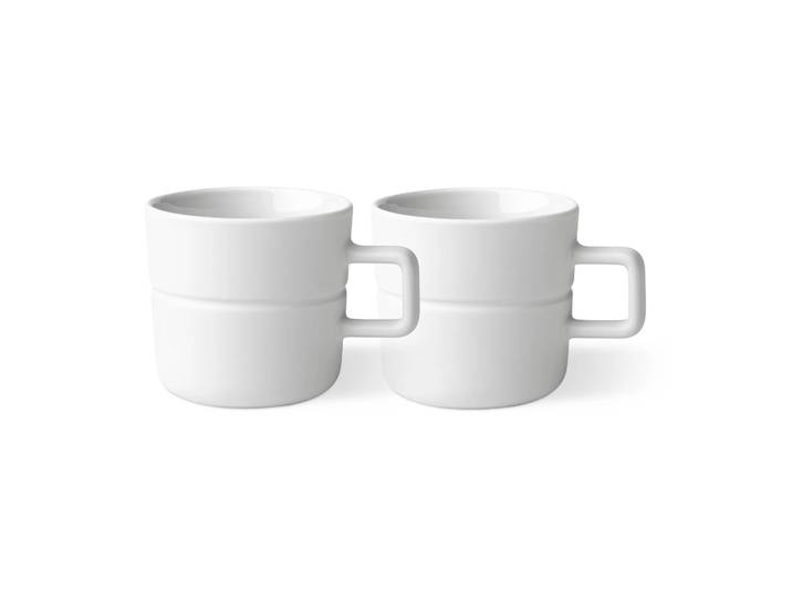 NJRD Tasse Lines 30 cl Lot de 2 Blanc