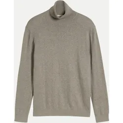 Rollkragenpullover mit Kaschmir-Anteil Braun L