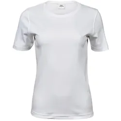 Tee Jays, Damen, Sportshirt, Women's Interlock Tee (M), Weiss