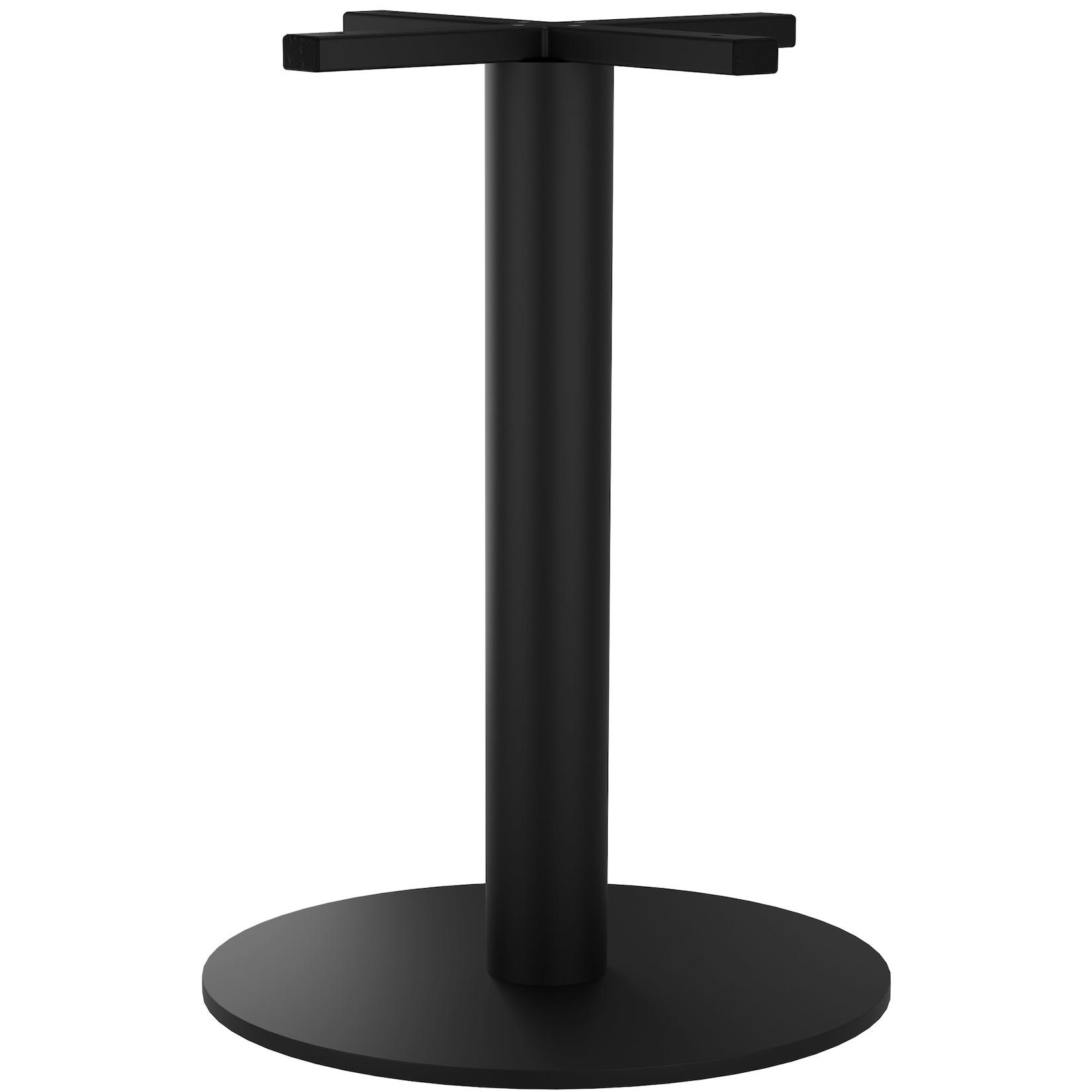 CLP Tischgestell Metall schwarz, Tischbeine Marudi aus Stahl pulverbeschichtet outdoor, robustes Tischuntergestell für drinnen und draußen