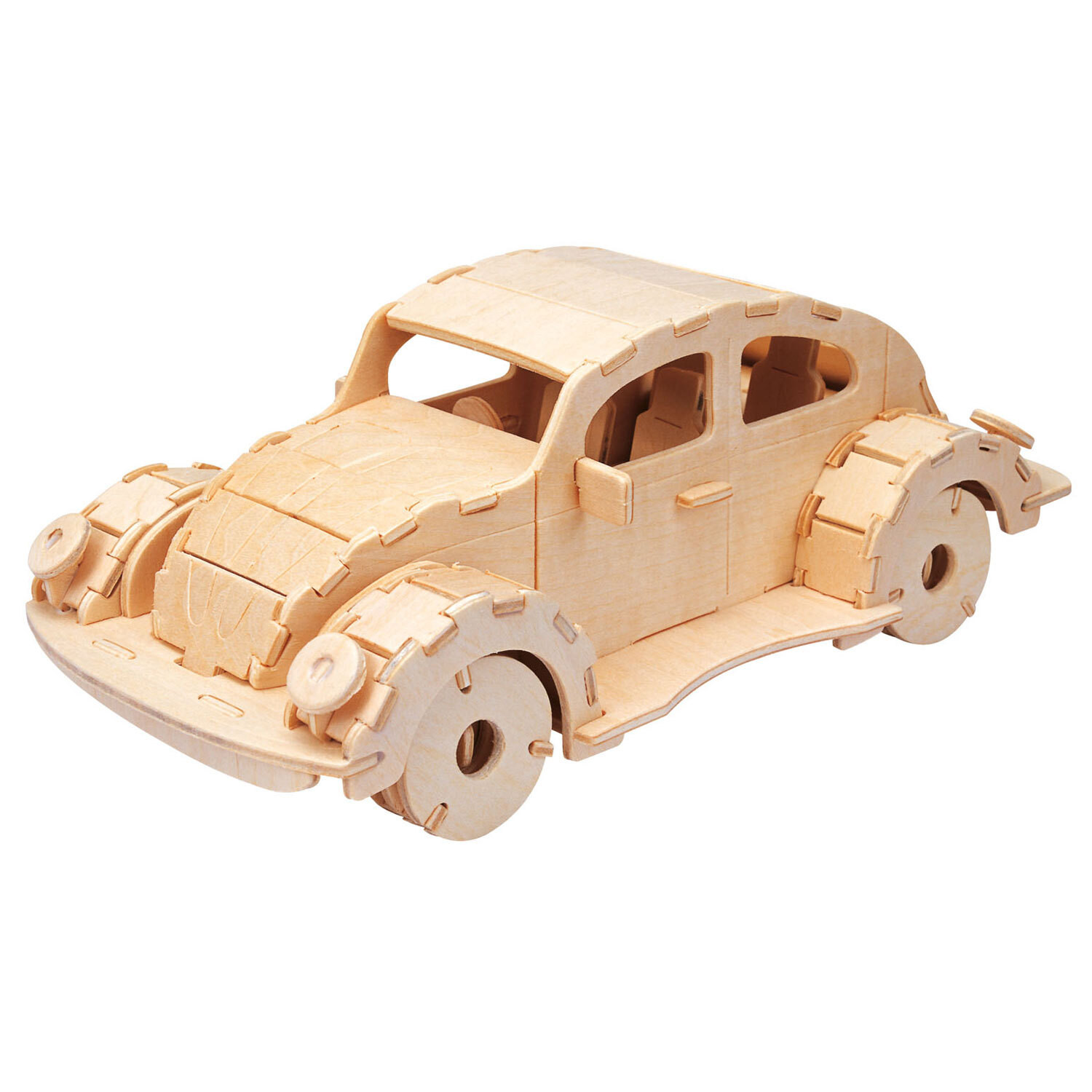 Eureka Houten Bouwset Auto 3D Puzzel voor creatief knutselen