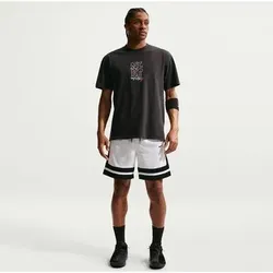 NIKE Herren Basketball T-Shirt, Größe L in Weiß Weiß
