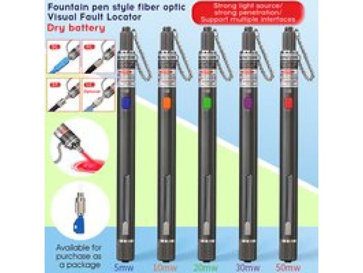 FTTH Glasvezeltester Pen-type Rode Optische Vezel Licht Visuele Foutzoeker Optische Kabeltester 5-50MW VFL