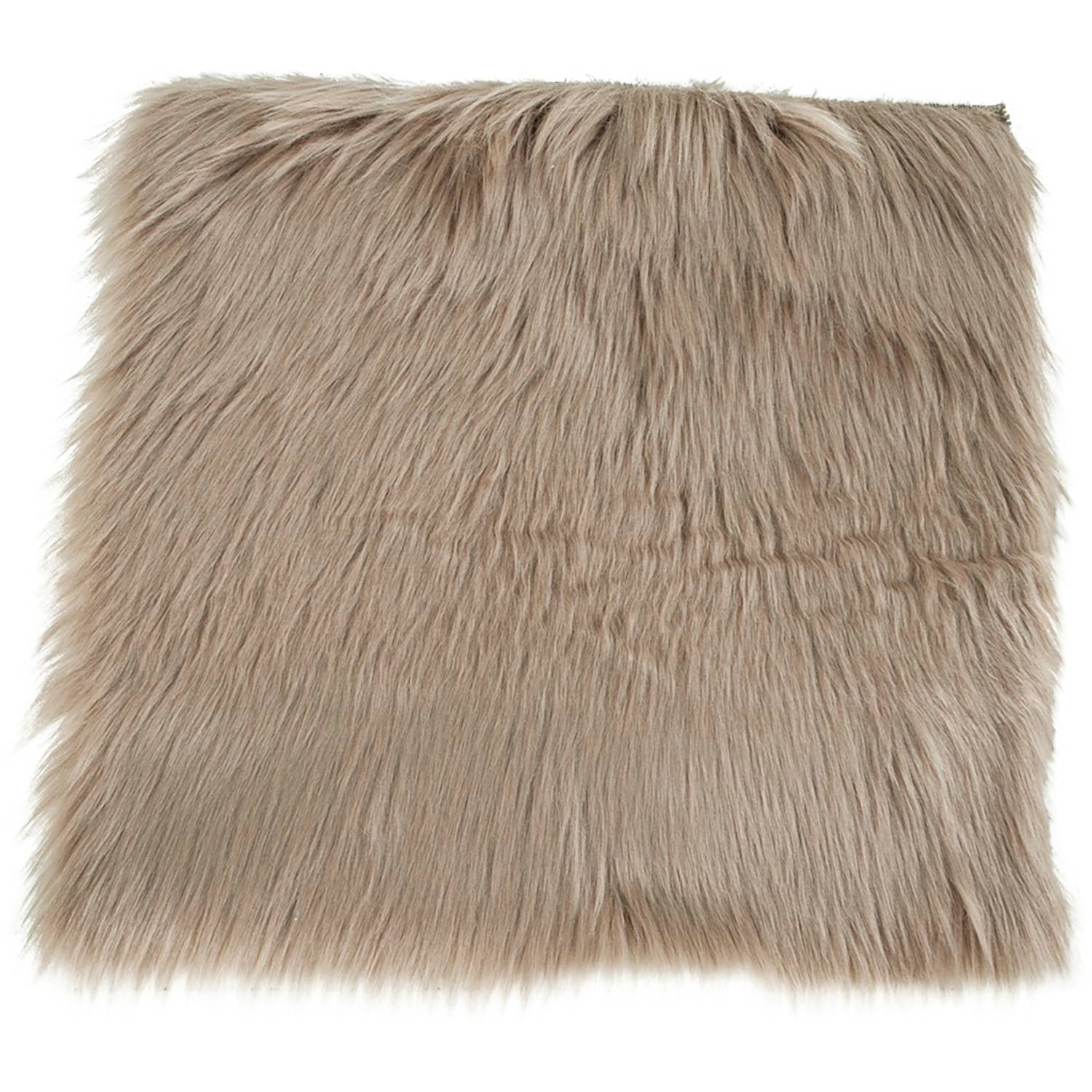 home24 Zitkussen Lambskin Artificial II bruin/lichtbruin 40 x 40 cm