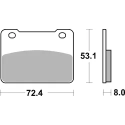 SBS Bremsbelag 893HF Street Ceramic