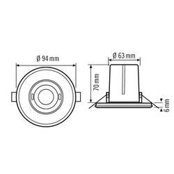 ESYLUX EP10423208 Unterputz Decken-Präsenzmelder Weiß