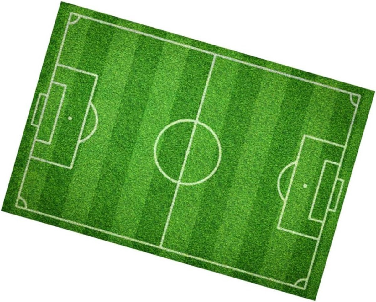 Voetbal Vloersticker Deurmat voor Keuken en Huisdecoratie - Groen - 60 x 40 cm