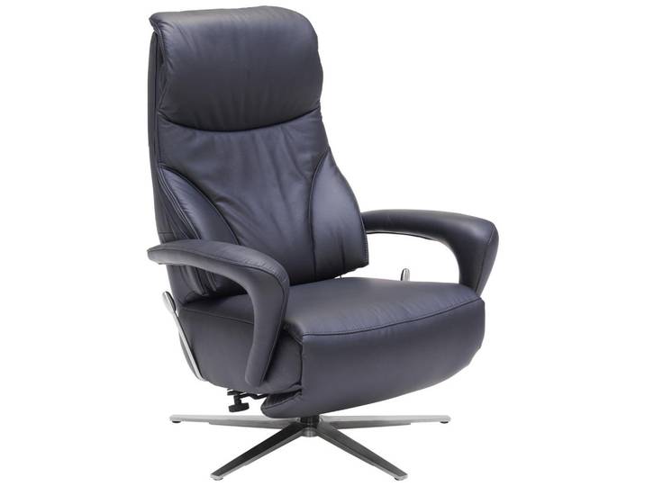 Dieter Knoll Relaxsessel Lenno, Schwarz, Metall, Echtleder, 75x106x88 cm, Fußauswahl, Lederauswahl, Stoffauswahl, Wohnzimmer, Sessel, Ledersessel