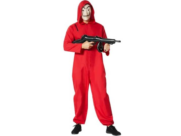Dressforfun unisexkostuum gemaskerde bankovervallersgemaskerde bankovervallers - XL