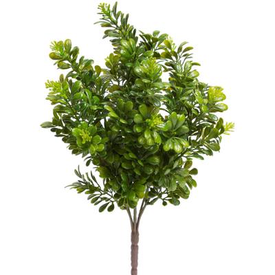 Künstliche Zimmerpflanze BOTANIC-HAUS "Buchsbusch mit 7 Stielen", grün, B:18cm H:32cm T:18cm Ø:18cm, Kunststoff, Kunstpflanzen, Künstliche Zimmerpflanze