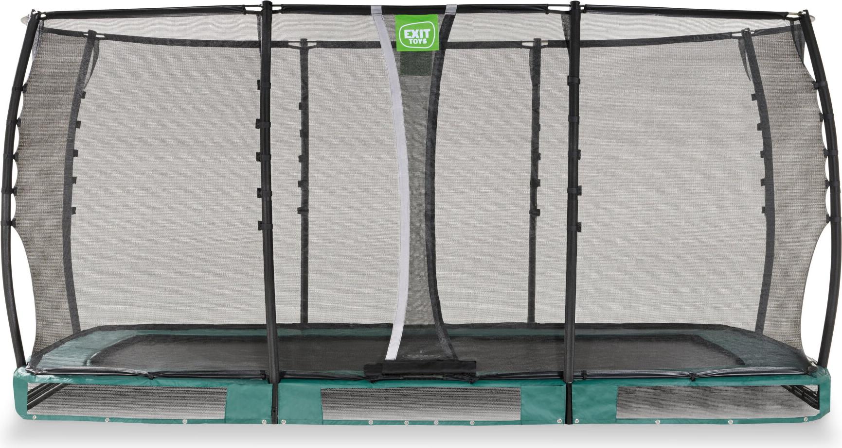 EXIT Allure Premium Trampolin 244x427cm, Bodentrampolin, Grün
