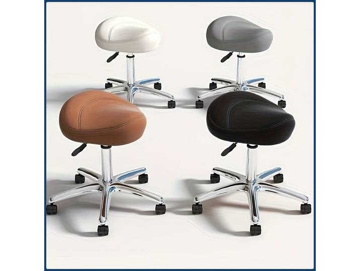 Chaise de salon professionnelle hydraulique à hauteur réglable, chaise de barbier pivotante à 360 ° avec roulettes, chaise de style ergonomique, chaises de bureau