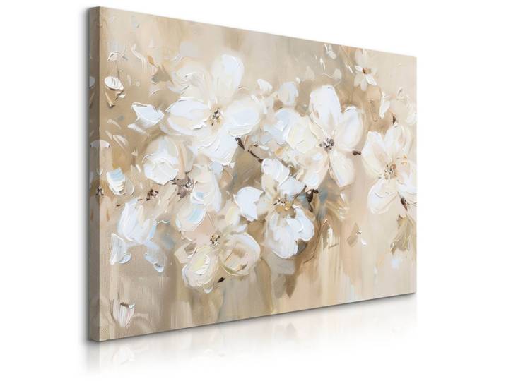 LEINWANDBILD Blumen Pflanzen Malarei 90x60