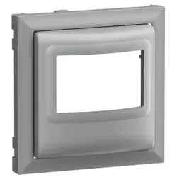 Legrand 765238 SEANO Abdeckung BWM 2-/3-Leiter ohne Handbetätigung, Farbe: Aluminium lackiert