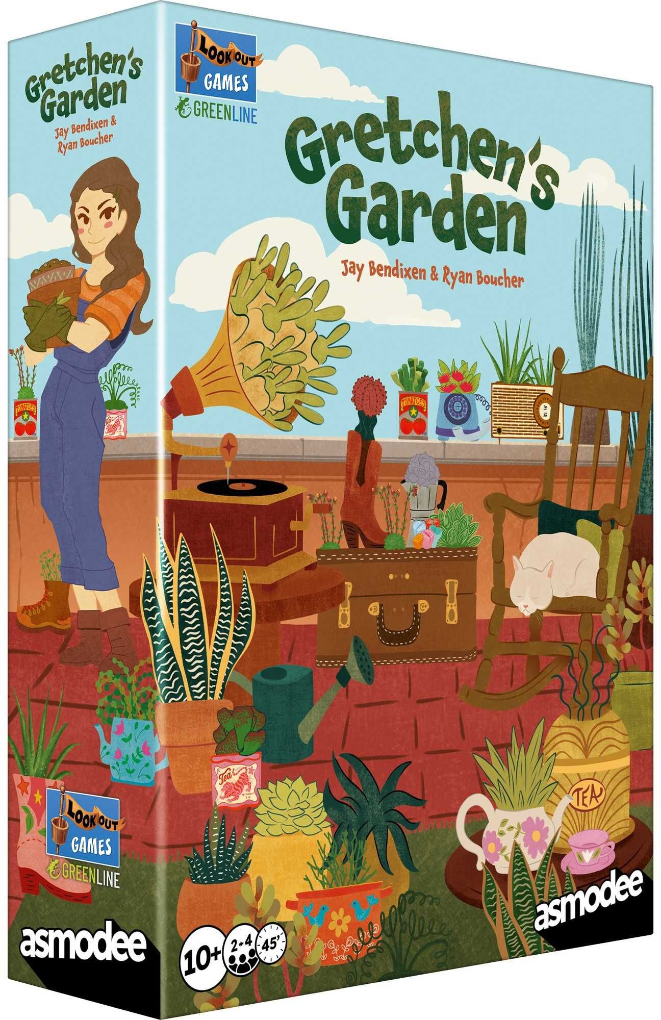 Lookout Spiele Gretchen's Garden - Tableau-Building Board Game with Gardening Theme for Plant Lovers and Strategy Fans