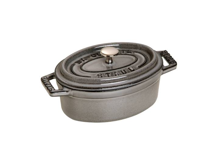 STAUB Mini cocotte ovale La Cocotte Staub 0,25 L Gris graphite