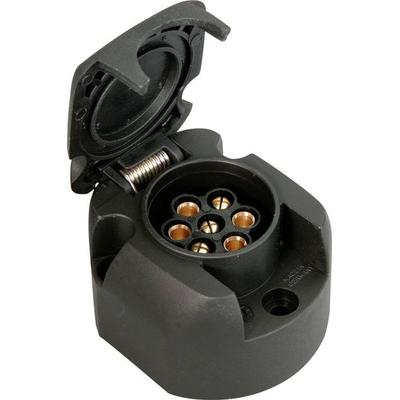 IWH 010207 Anhänger-Steckdose [Steckdose 7polig - Stecker 7polig] Kunststoff