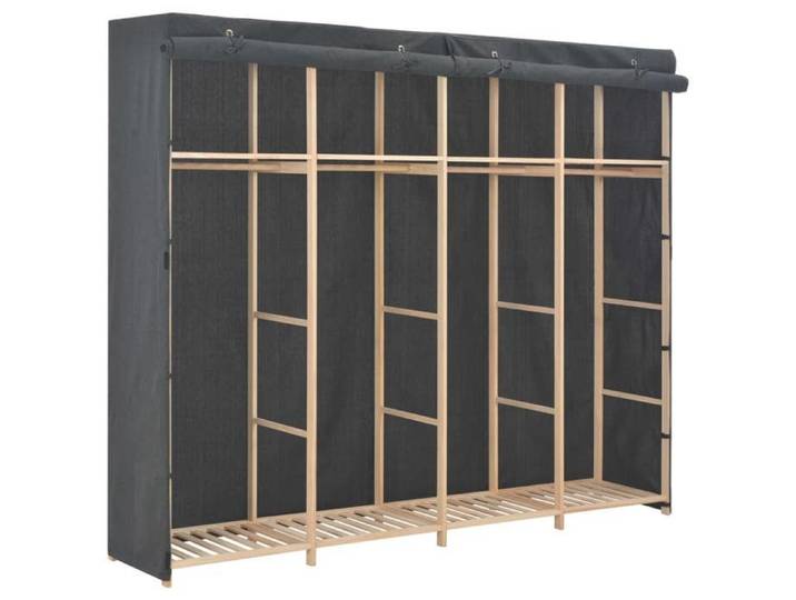 CLOUD NEW* Armoire de dressing Armoire de chambre SMG - Gris 200x40x170 cm Tissu 12 8 Kg 384929
