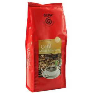 GEPA Kaffee Milde Mischung, gemahlener Kaffee, 100% Arabica, 500 g