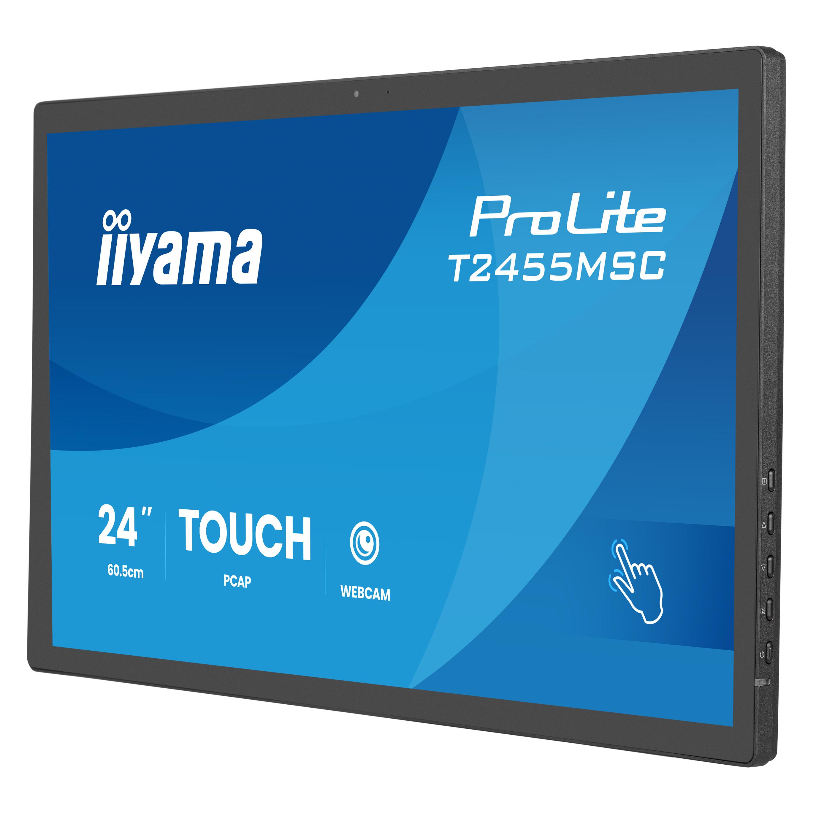 iiyama 60.5cm (23,8") T2455MSC-B2 16:9 M-Touch DP+HDMI+USB (T2455MSC-B2)